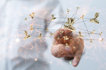 Business and communications group digital