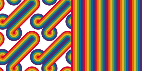 Fun geometric penis seamless pattern for print © galyna_p