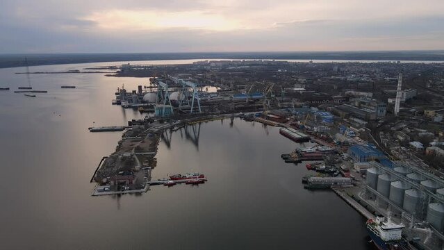 Elevator grain-carrier of Ukraine Odessa, Nikolaev