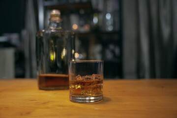 Barman pouring beer glass beautiful night