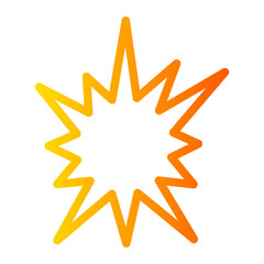 explosion gradient icon