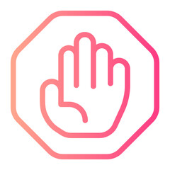 no passing gradient icon