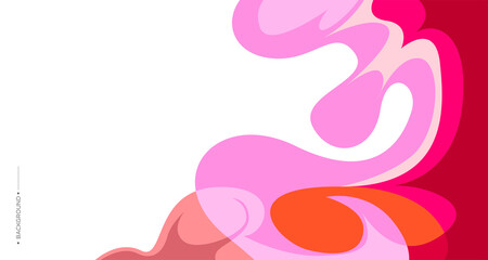 Colorful abstract liquid and fluid background for banner