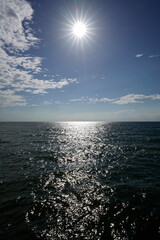 Sonnenstern an der See, Meer