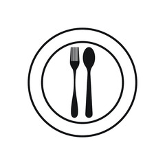 Spoon and fork Icon templates