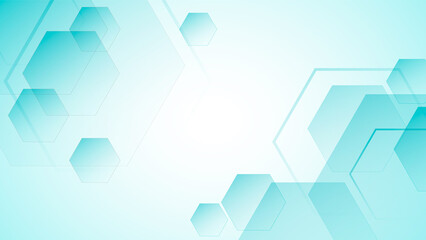 Hexagon background in gradient design