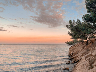 sunset on the beach