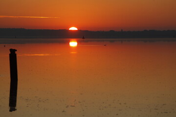 M&uuml;ggelsee in Berlin bei Sonnenaufgang
