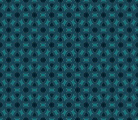 Fototapeta na wymiar Seamless pattern with color geometric rhombus. Mosaic. 3D seamless pattern in green, gold, black rhombuses. Wallpaper design. Seamless rhombuses for fabric, shirts, linens or textile.