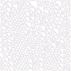 Rule 124 Elementary cellular automaton random seed sample implementation illustration