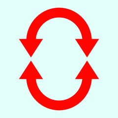 Red arrow icon vector EPS- 10