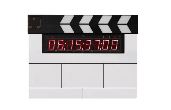 Modern digital slate isolated on white