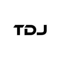 TDJ letter logo design with white background in illustrator, vector logo modern alphabet font overlap style. calligraphy designs for logo, Poster, Invitation, etc.