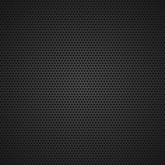 Dark gray perforated leather texture wallpaper. Vector