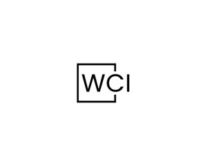 WCI letter initial logo design vector illustration