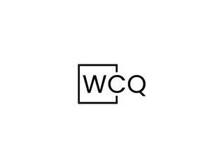 WCQ letter initial logo design vector illustration