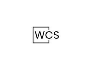 WCS letter initial logo design vector illustration