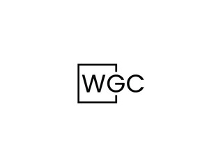 WGC letter initial logo design vector illustration