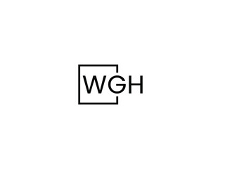 WGH Letter Initial Logo Design Vector Illustration