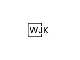 Obraz premium WJK Letter Initial Logo Design Vector Illustration