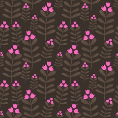 Floral seamless flower pattern for fabrics and textiles and packaging and gifts and cards and linens and kids