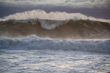 waves on the beach