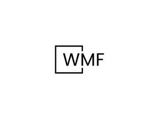 WMF Letter Initial Logo Design Vector Illustration