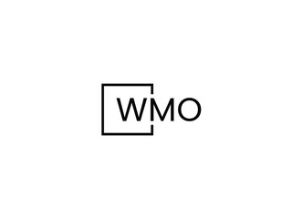 WMO Letter Initial Logo Design Vector Illustration