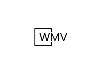 WMV Letter Initial Logo Design Vector Illustration