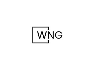 WNG Letter Initial Logo Design Vector Illustration