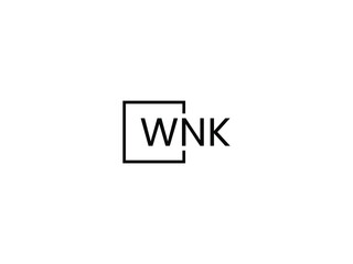 WNK Letter Initial Logo Design Vector Illustration