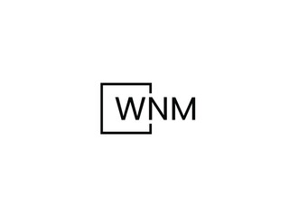 WNM Letter Initial Logo Design Vector Illustration