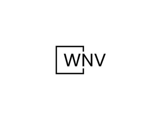WNV Letter Initial Logo Design Vector Illustration