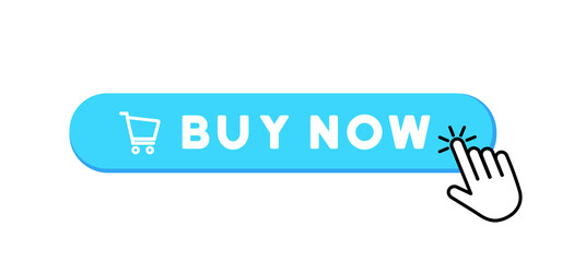 Buy now button. Online shopping concept. Order delivery. Vector line icon for Business and Advertising