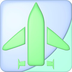 plane vector icon set. Origami paper airplane illustration isolated outline plan send digital information icon 3D render illustration