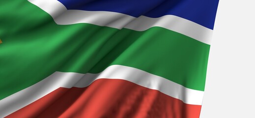 south africa national flag in 3d
