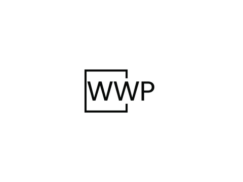 WWP letter initial logo design vector illustration