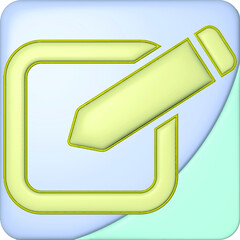 3D clipboard and pencil on pink background, notepad icon. 3d render illustration.