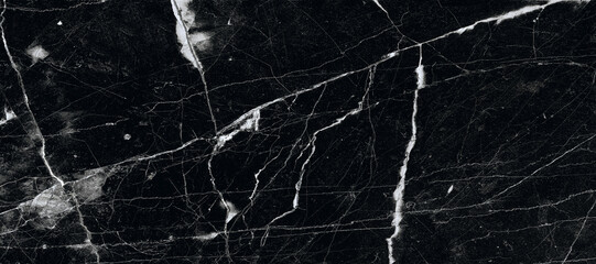 black marble background. black Portoro marbl wallpaper and counter tops. black marble floor and...