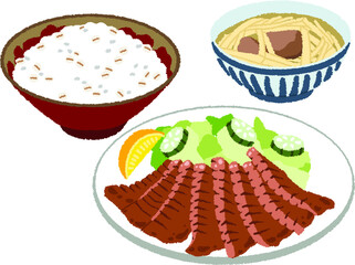 牛タンのイラスト