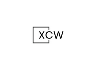 XCW letter initial logo design vector illustration