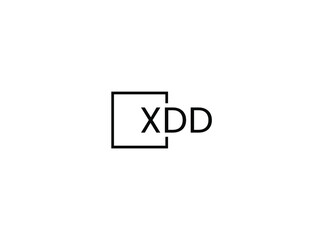 Obraz premium XDD letter initial logo design vector illustration