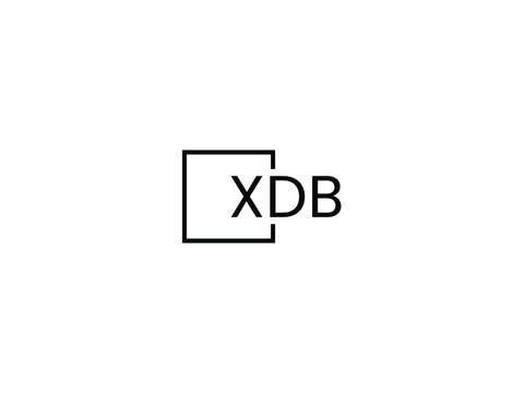 XDB letter initial logo design vector illustration