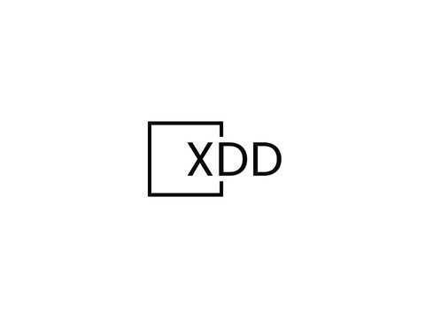 XDD letter initial logo design vector illustration