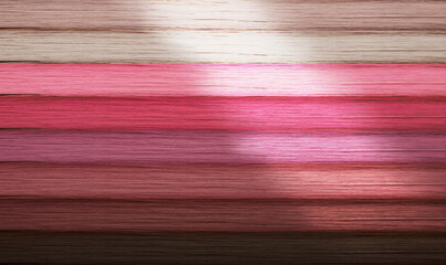 Obraz premium Strands of beautiful multicolored hair as background, closeup