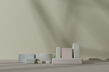 empty abstract product background on 3d rendering