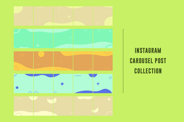 Instagram and social media carousel post collection