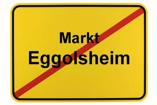 Illustration eines Ortsschildes von Markt Eggolsheim in Bayern