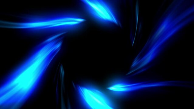 Abstract motion graphic for logos and overlays. animated intro with space for text. abstract beautiful loop background with blue waves moving in a circle. High quality FullHD footage
