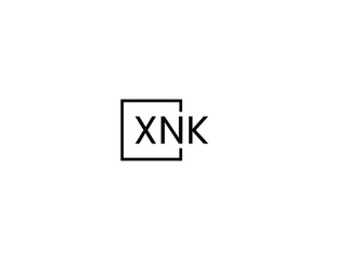 XNK letter initial logo design vector illustration